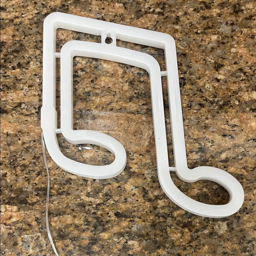 Blue Neon Music Note Light - Picture 3 of 7